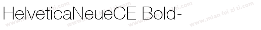HelveticaNeueCE Bold字体转换